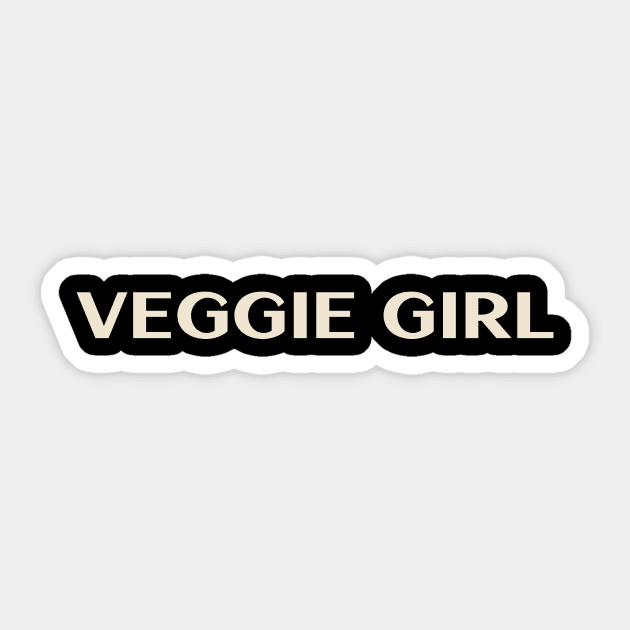 Veggie Girl Funny Girl Ironic Girl Sticker by TV Dinners